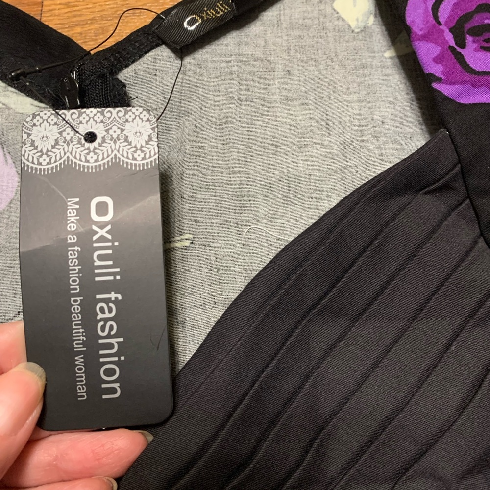 Women’s Oxiuli Black and Purple dress size xxl new with tags - Picture 11 of 15